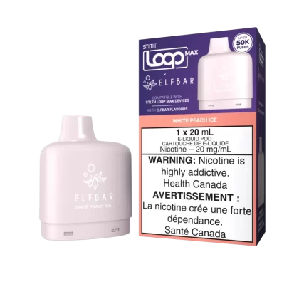 STLTH LOOP MAX X ELFBAR Pod Pack - White Peach Ice