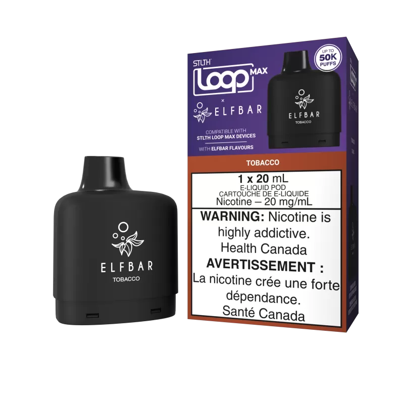STLTH LOOP MAX X ELFBAR Pod Pack - Tobacco