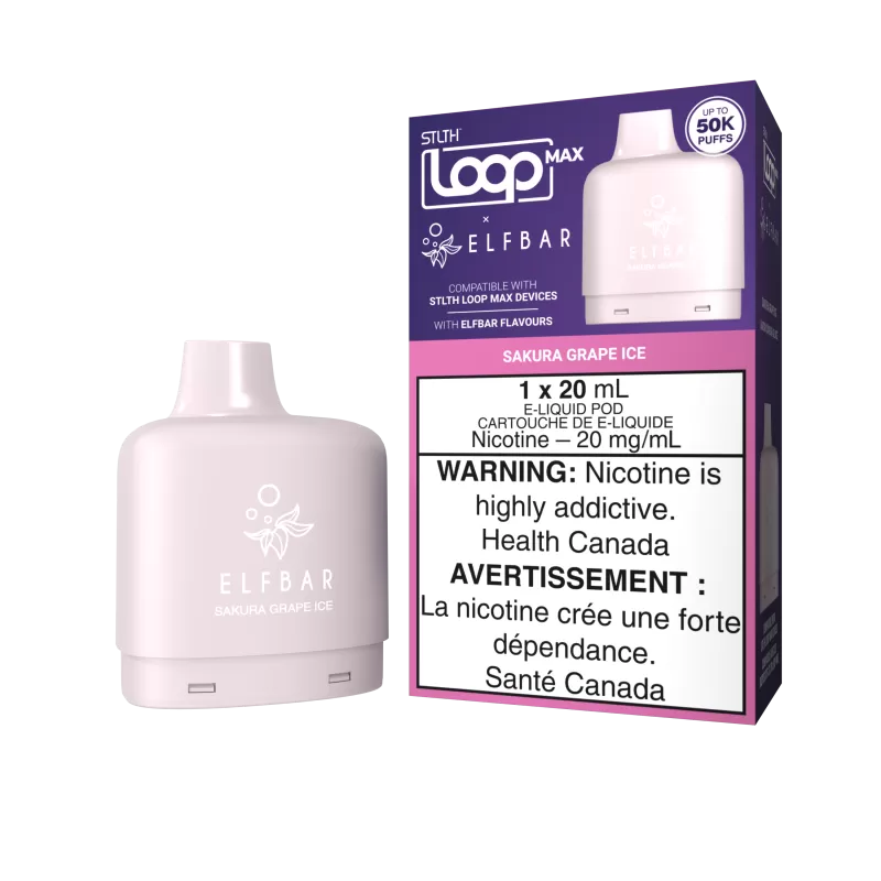 STLTH LOOP MAX X ELFBAR Pod Pack - Sakura Grape Ice