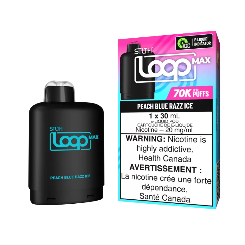STLTH LOOP MAX Pod Pack - Peach Blue Razz Ice