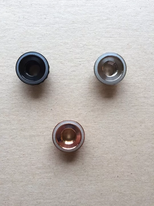 Aspire Cleito Base Airflow Valve Gold Black Silver - Image 2
