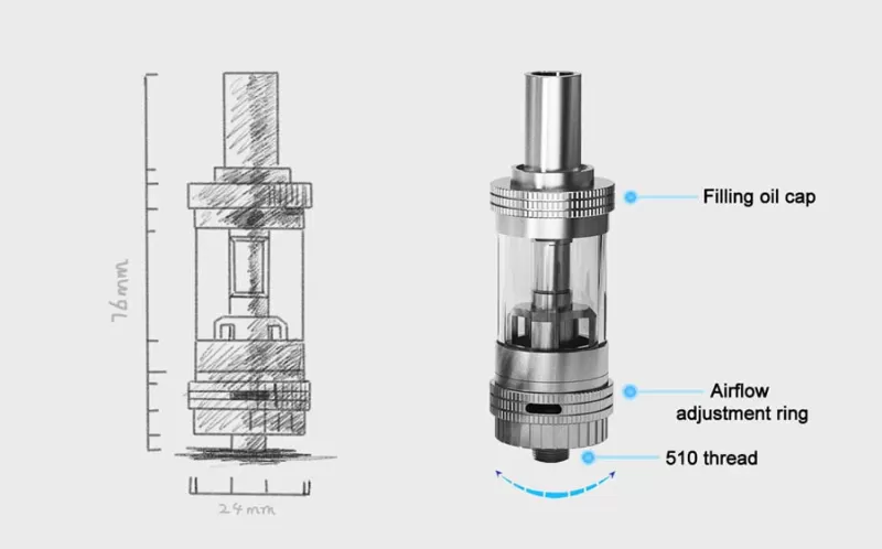 UWell Crown 4ml Fill Sub Ohm Tank - Image 3