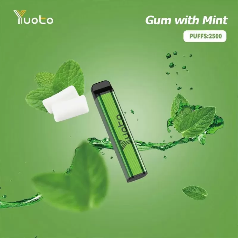 Yuoto XXL – Gum With Mint – 2500Puffs