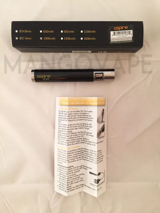 Aspire CF VV+ 1000mAh Battery - Image 3