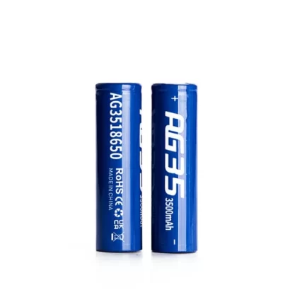 AG35 18650 Battery 3500mah, 20A (Pack of 2)