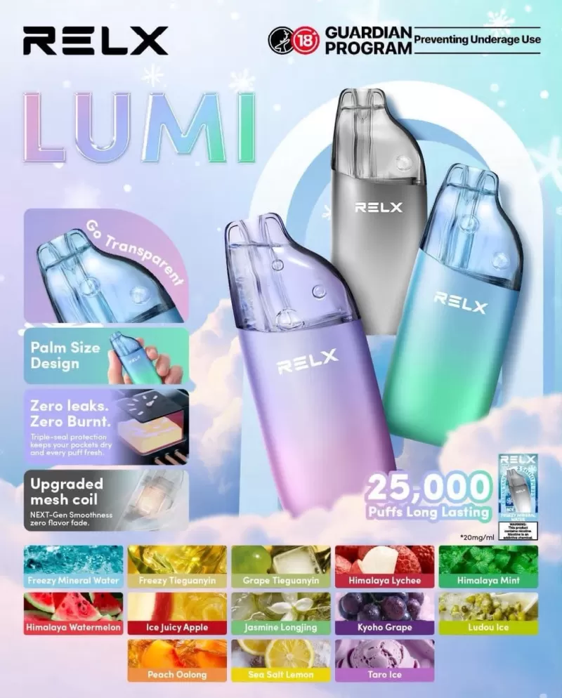 RELX Lumi 25K Disposable Genuine Stock - Image 3