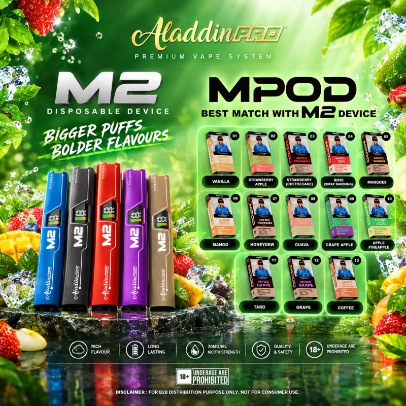 Aladdin Pro MPod 2ml Flavour Pod Genuine Stock - Image 2