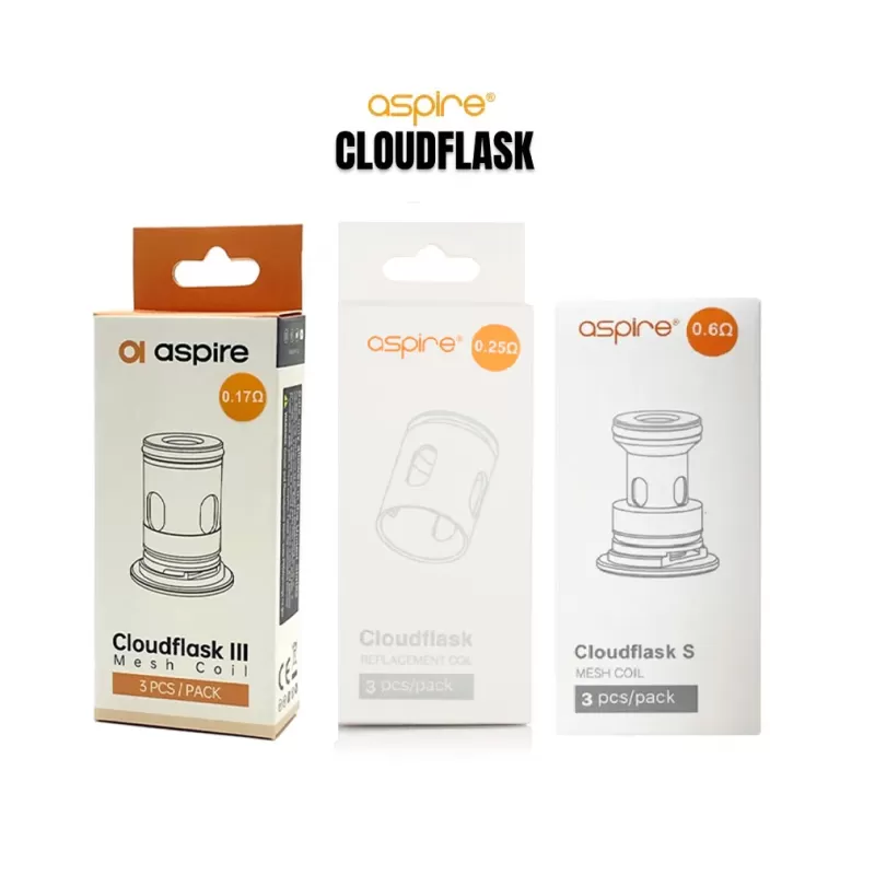 Aspire CloudFlask OCC Mesh Coils 0.17 Ω / 0.25 Ω / 0.6 Ω Genuine Stock - Image 2