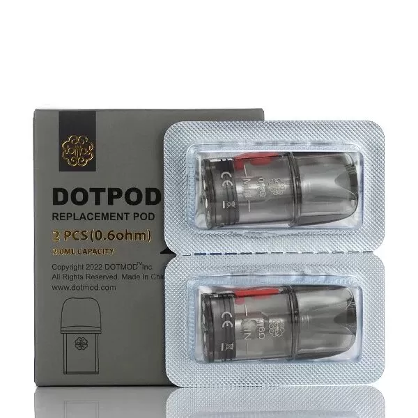 Dotpod Replacement Pod 2ml Cartridge 2 Pcs Pack By Dotmod 0.6 Ω - Image 2