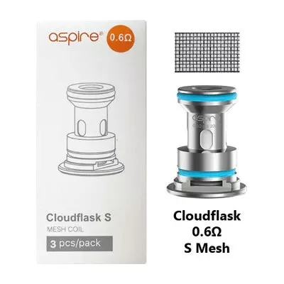 Aspire CloudFlask OCC Mesh Coils 0.17 Ω / 0.25 Ω / 0.6 Ω Genuine Stock - Image 3