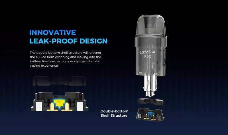 Nevoks A1 Pod 3ml Cartridge (3 Pcs Pack) – 0.4Ω | 0.6Ω | 0.8Ω - Image 3