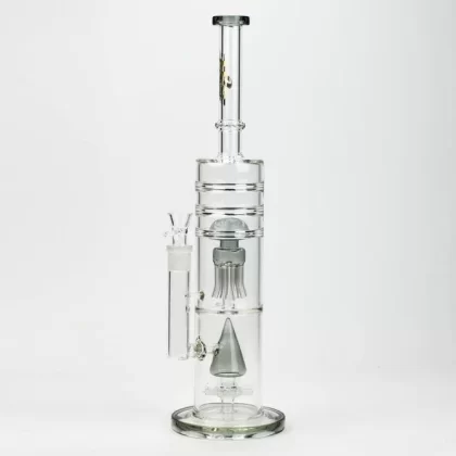 Bang en verre à double diffuseur H2O 17″