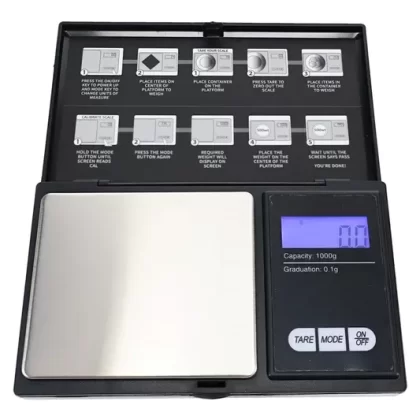 Swag SWAG-10-1000G-0.1G Digital Pocket Scale – 1000 g × 0.1 g