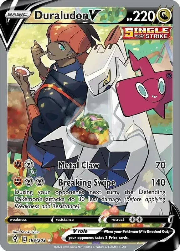 Duraludon V (Alternate Full Art) (198/203) (SWSH07)