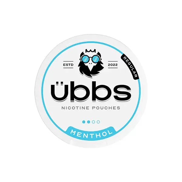6mg Übbs Menthol Regular Strength Nicotine Pouches – 20 Pouches