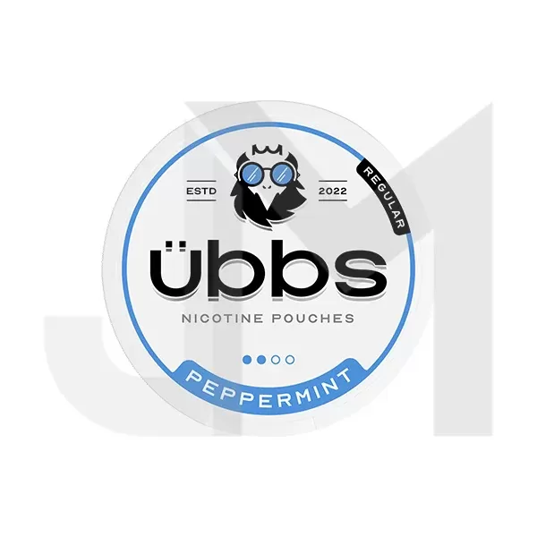 6mg Übbs Peppermint Regular Strength Nicotine Pouches – 20 Pouches