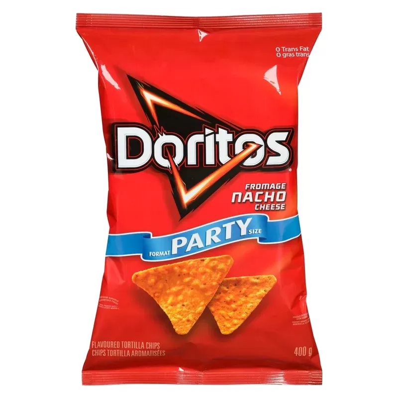 Doritos Fromage Nacho Chips Tortilla Aromatisées Format Party, 400 g