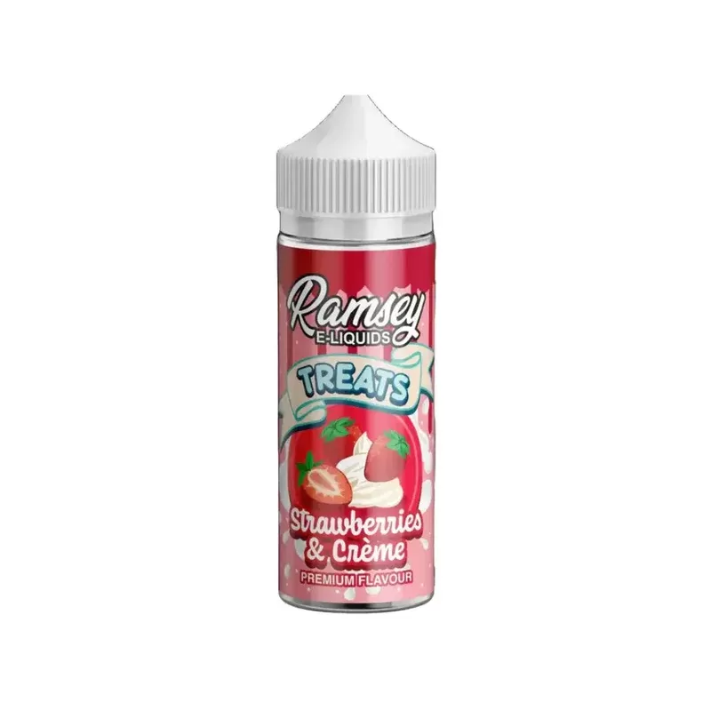 Ramsey Treats Strawberries & Crème 100ml Shortfill E-liquid