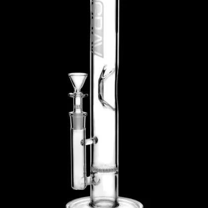 GRAV® Medium Clear Straight Base w/ Disc Bong