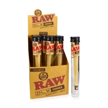Raw DLX Handmade Glass Tipped Cones