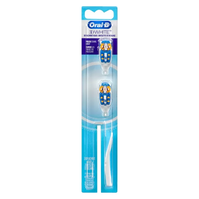 Brossettes de rechange pour brosse à dents à pile 3D White Oral-B