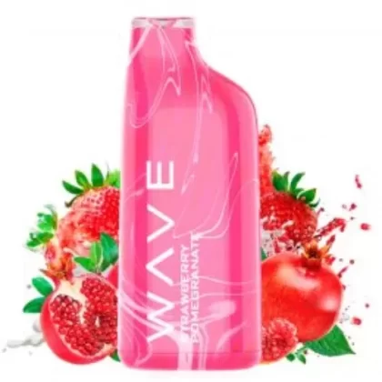 Pod d’un sol ús Strawberry Pomegranate Wave 800 20mg (Bud Vape)