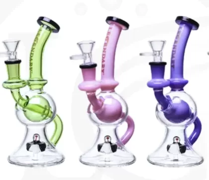 Bong/rig légendaire à boule de 8 pouces