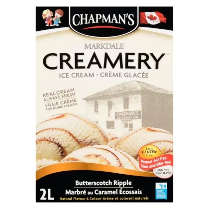 Chapman’s Crème Glacée Marbré au Caramel écossais, 2-L