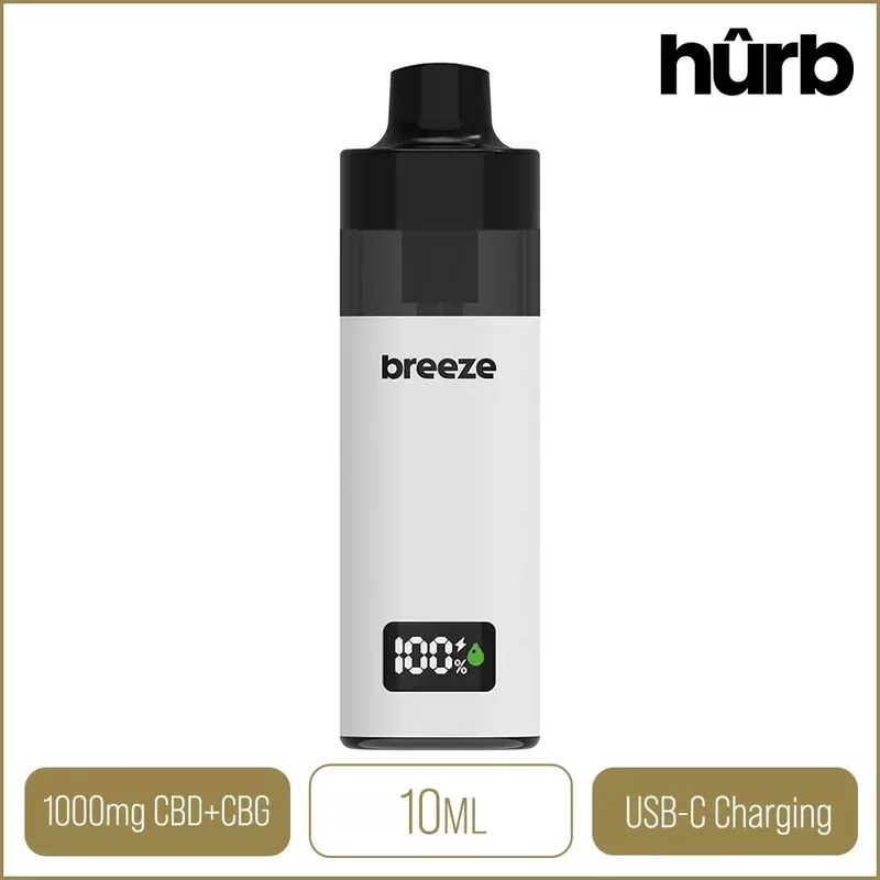Hûrb Breeze 1000mg CBD + CBG Pod Vape Kit 10ml