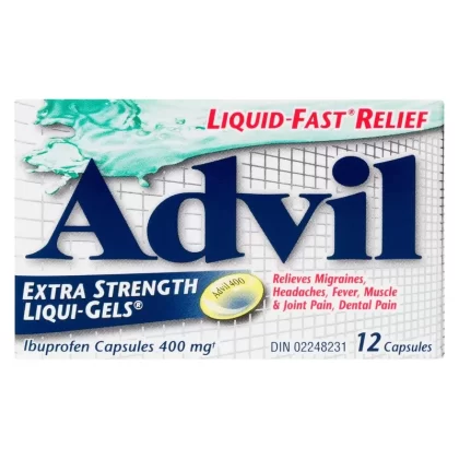 Advil Liqui-Gels Capsules d’Ibuprofène à 400 mg Extra Fort Capsules