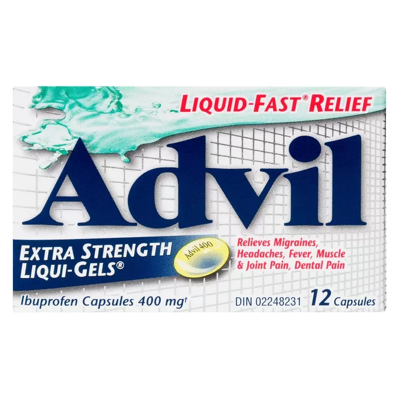 Advil Liqui-Gels Capsules d’Ibuprofène à 400 mg Extra Fort Capsules