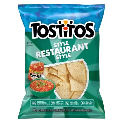 Tostitos Chips Tortilla Style Restaurant Maïs Blanc de Premier Choix