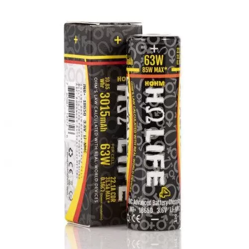 Hohm Tech – HΩ LIFE 4 Batteries 18650 3015mAh 22.1A (Single)