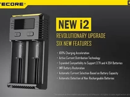 i2 Nitecore Intellicharger i2 V2 Li-ion – Chargeur de batterie NiMH à