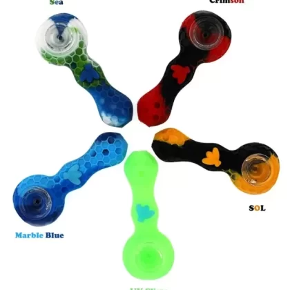 Pipe en silicone Stratus 4″ en forme de cuillère à abeille