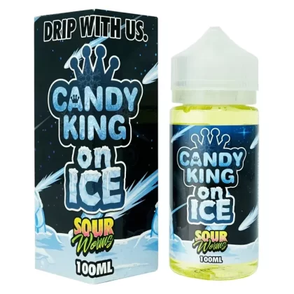 Candy King On Ice Sour Worms 100ml
