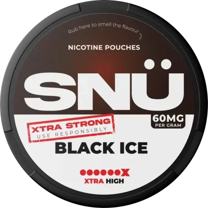 SNÜ Black Ice 60mg Nicotine Pouches By Bar Juice