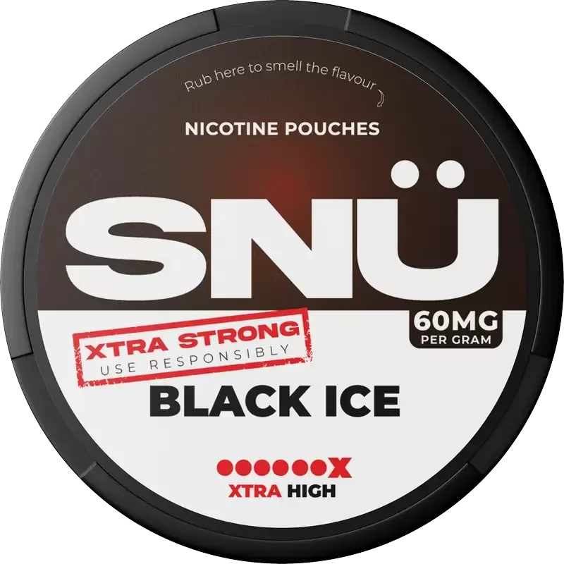 SNÜ Black Ice 60mg Nicotine Pouches By Bar Juice