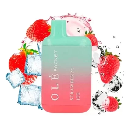 Pod d’un sol ús Olé Pocket Strawberry Ice 20mg (Bud Vape)