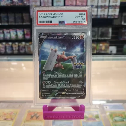 Conkeldurr V – Pokémon GO Holofoil: PSA 10