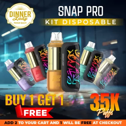 Dinner Lady Snap Pro Kit Disposable (35000 Puffs) - Buy 1 Get 1