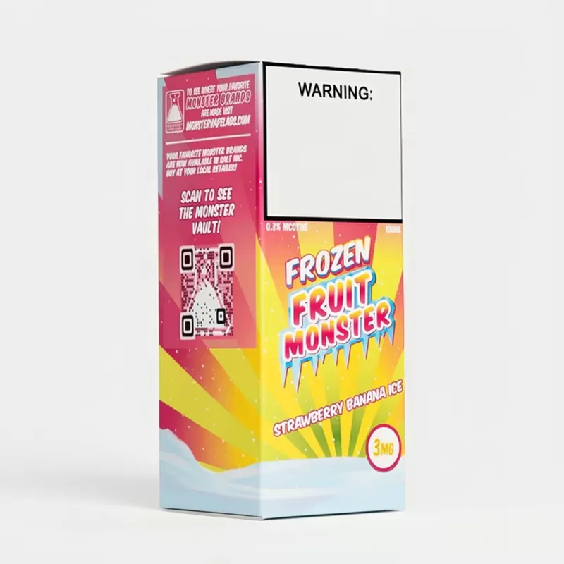Frozen Fruit Monster Strawberry Banana Ice Vape Juice 100mL - Image 2