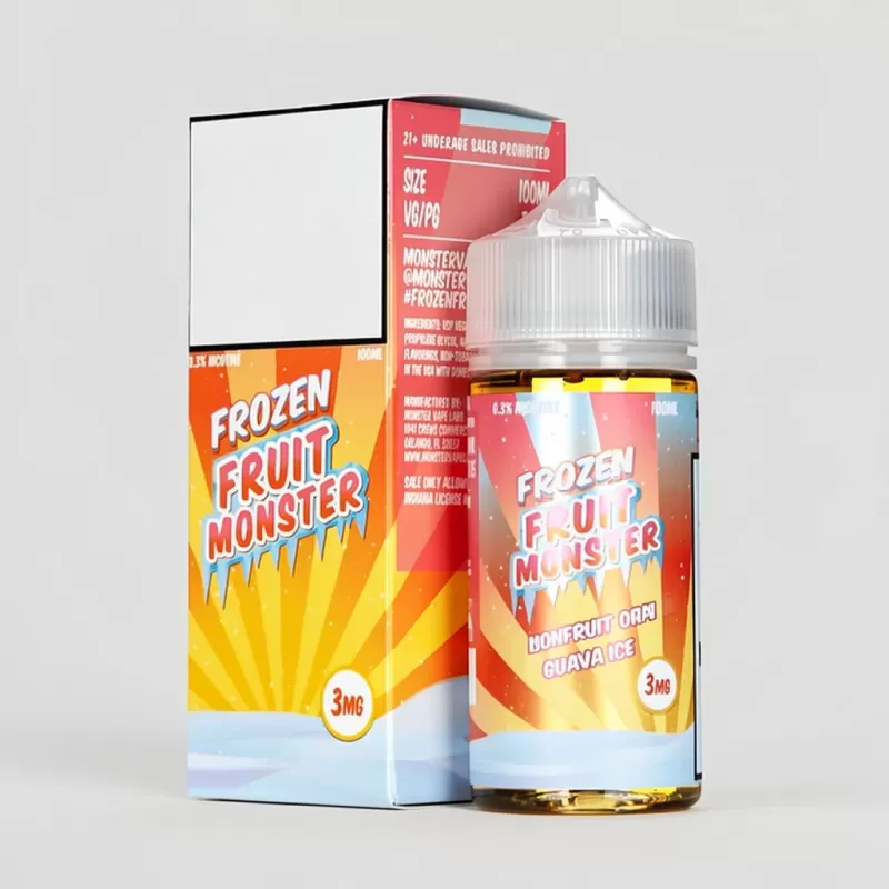 Frozen Fruit Monster Strawberry Banana Ice Vape Juice 100mL - Image 3