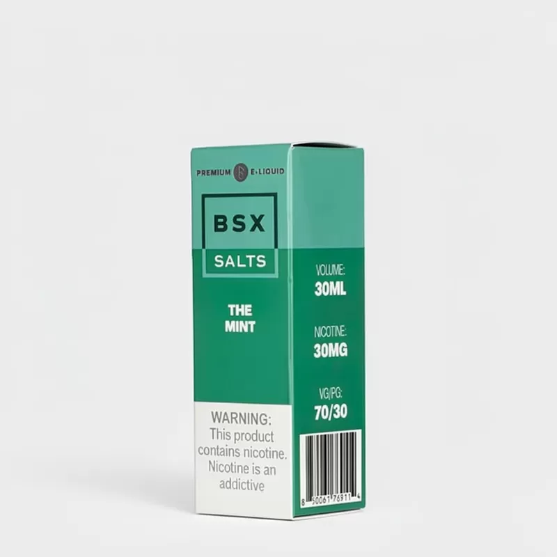 BSX Vapor Salt Nic – The Mint – 30ml Vape Juice - Image 3