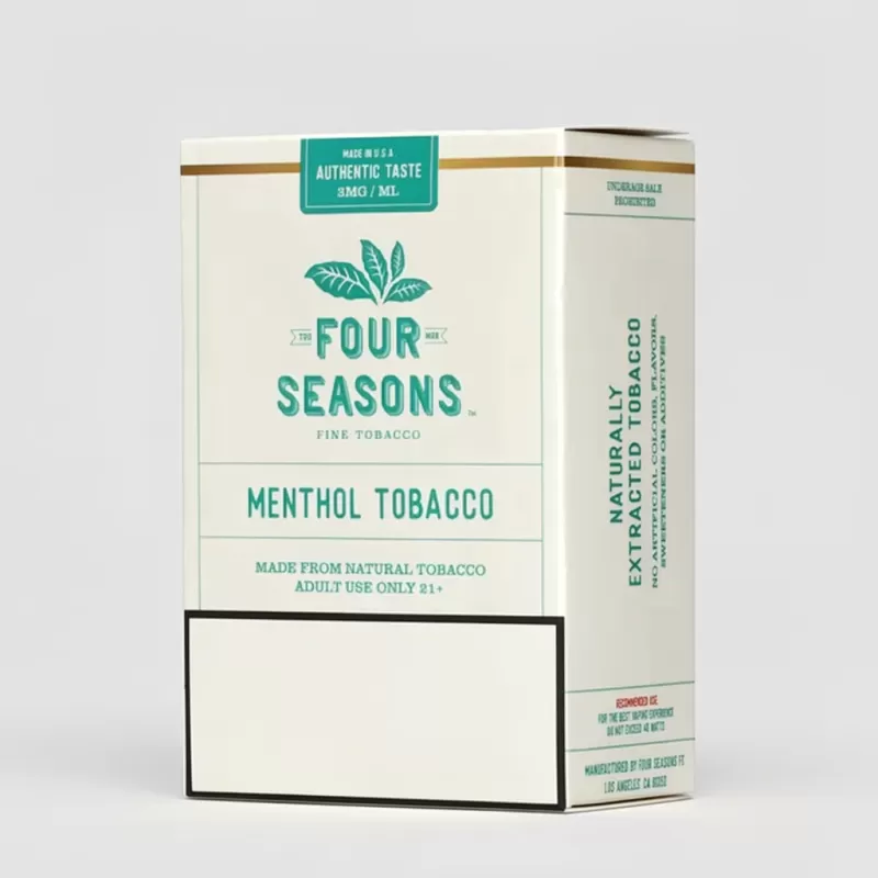 Four Seasons E-liquids – Menthol Tobacco- 60ml E-Liquid - Image 3