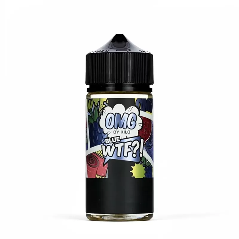 OMG E-Liquid – Blue WTF – 100ml Blue Razz Vape Juice - Image 2
