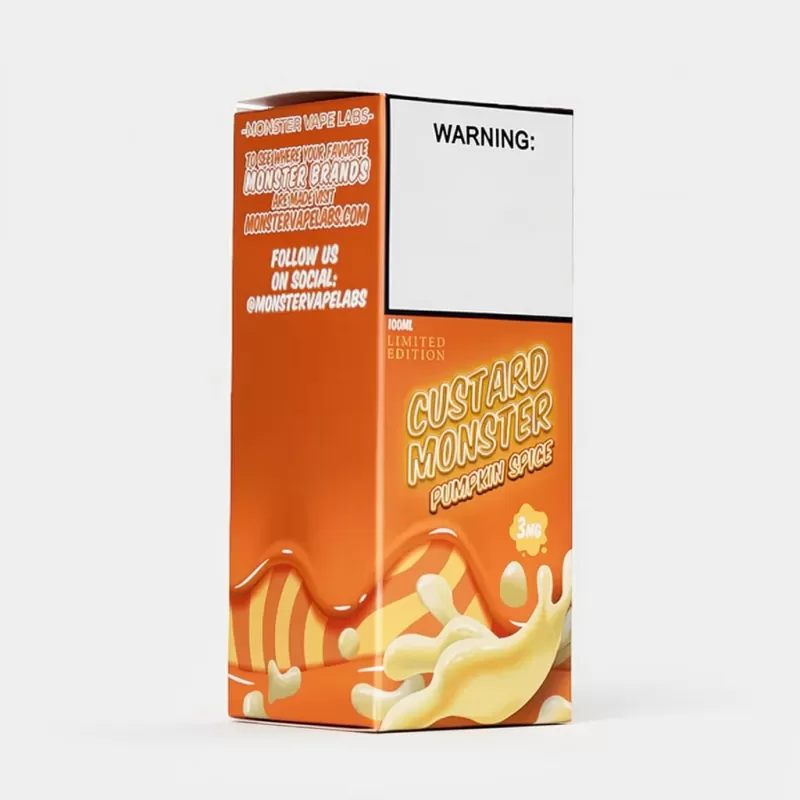 Custard Monster – Pumpkin Spice – 100mL Vape Juice - Image 3