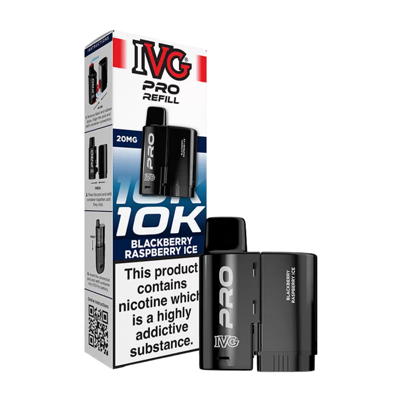 Blackberry Raspberry Ice IVG Pro 12 Refill Pack
