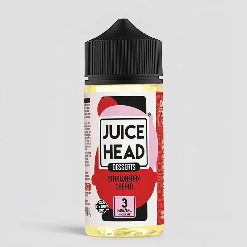 Juice Head Desserts – Strawberry Cream 100mL Vape Juice
