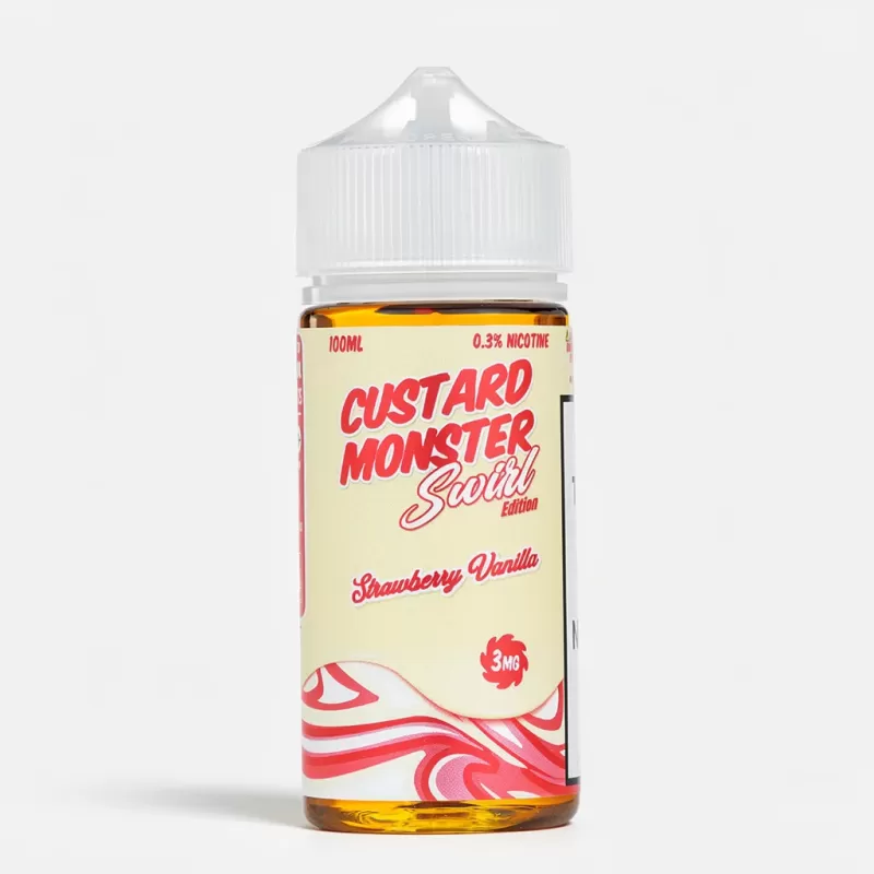Custard Monster Swirl Edition – Strawberry Vanilla 100mL